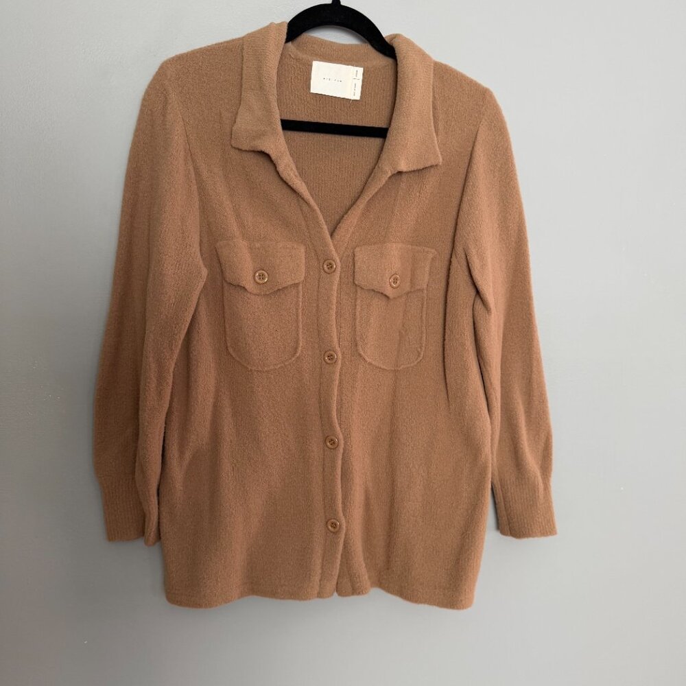 All:Row Button Up Sweater